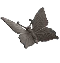 Fjäril gjutjärn trädgård pynt shabby chic lantlig stil - 2