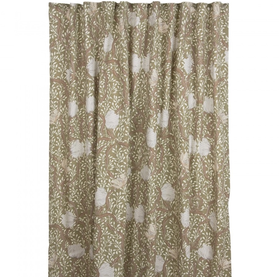 2 st Gardinlängder Pimpernel grön Art deco shabby chic lantlig stil.