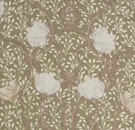 2 st Gardinlängder Pimpernel grön Art deco shabby chic lantlig stil. - 2