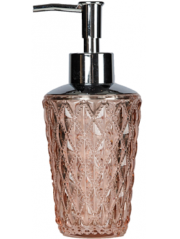 Tvålpump puderrosa diamant shabby chic lantlig stil