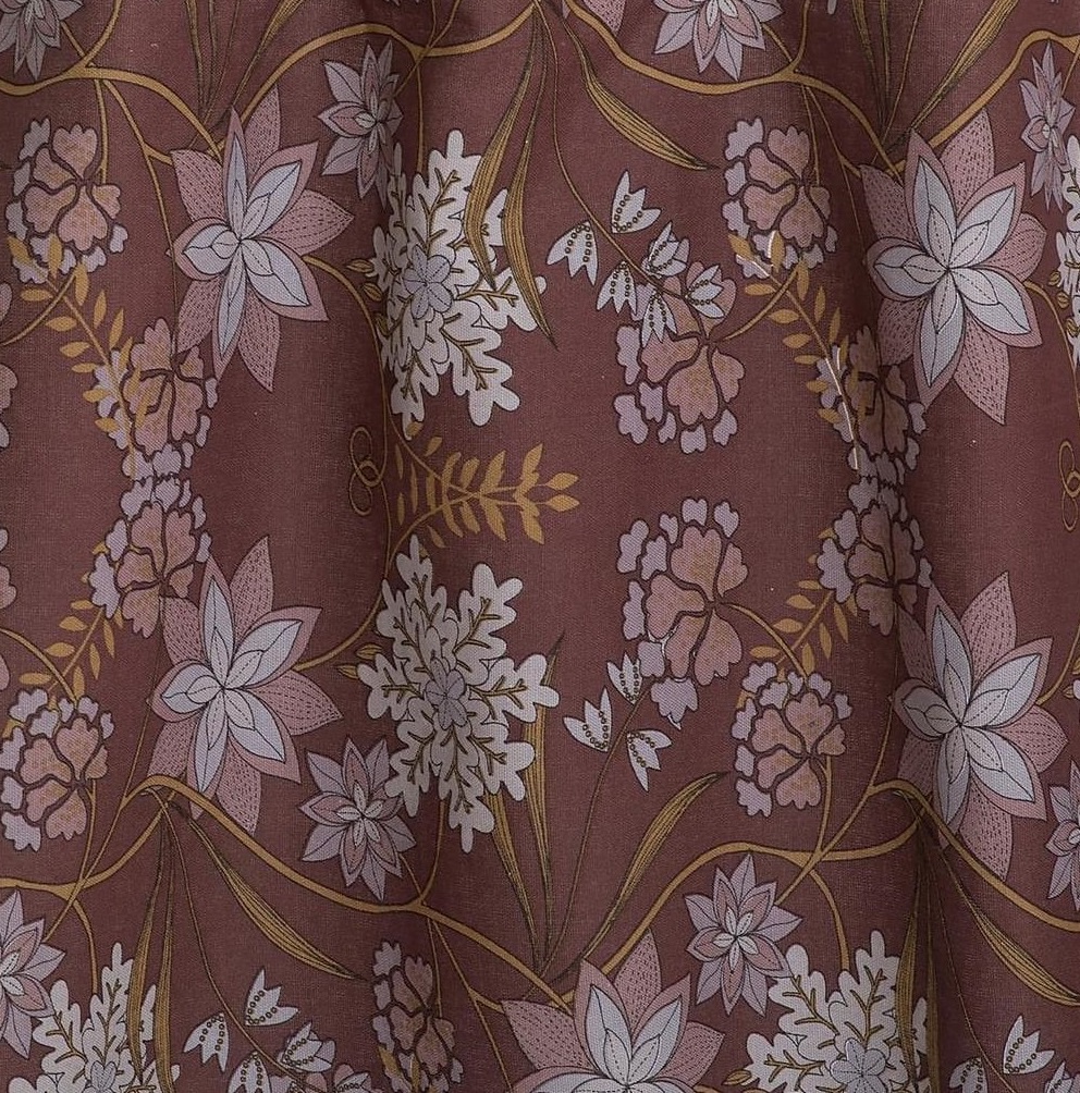 2 Gardinlängder Rose lantlig stil gårdsromantik