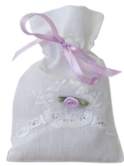 Dried Lavender in linen bag shabby chic country style Farm romance - 2