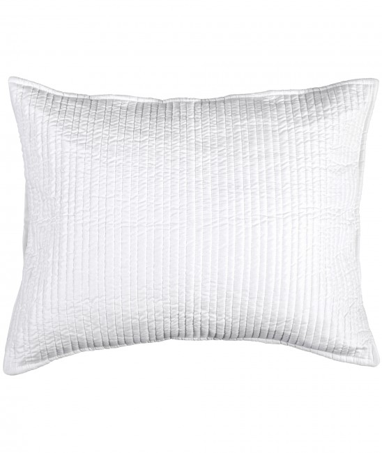 Kuddfodral vit quilt shabby chic lantlig stil