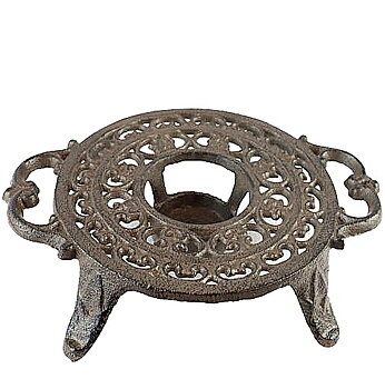 Grytunderlägg värmare gjutjärn på fot shabby chic lantlig stil fransk lantstil