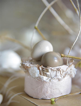 Hängande korg  handgjord Jeanne d´arc Living shabby chic lantlig stil