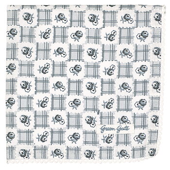Brödkorgsduk Johanna grå Greengate shabby chic lantlig stil
