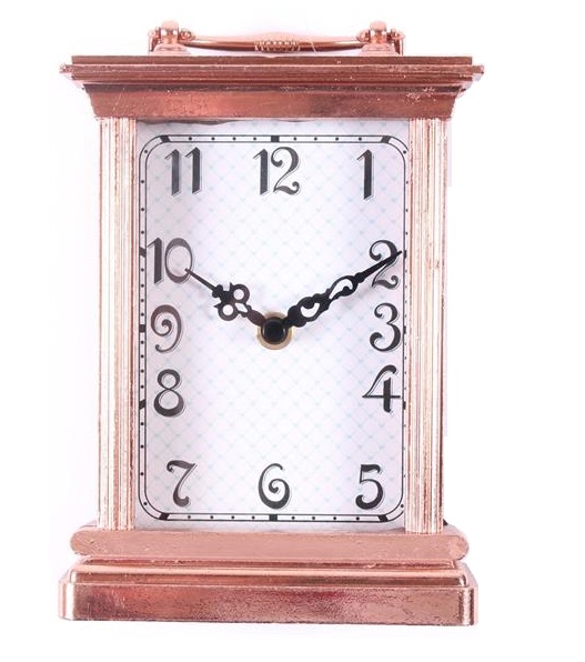 Bordsur klocka bordsklocka Rosé shabby chic lantlig stil Gårdsromantik