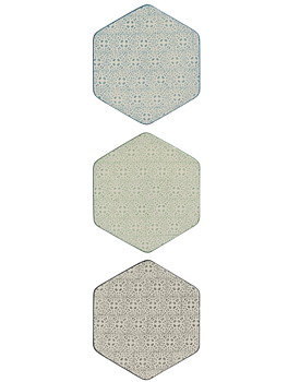 Underlägg bordsskonare orient 3 sorter shabby chic lantlig stil