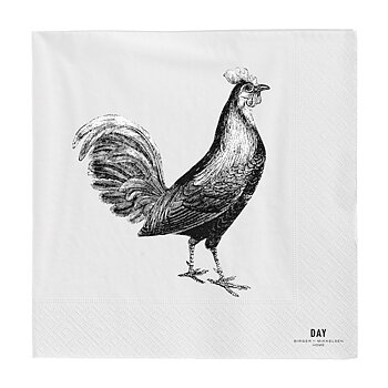 Day Home Servetter Lunch Rooster shabby chic lantlig stil