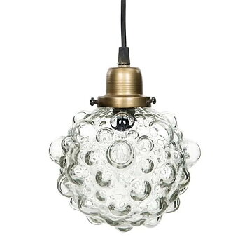 Round glass lamp ball lamp Bubbles shabby chic country style Farmhouse romance