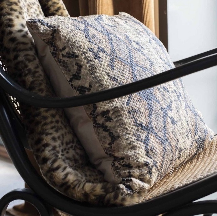Pillowcase Snake snakeskin patterned shabby chic country style