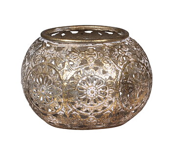 Ljuslykta spets ornament Antik  shabby chic lantlig stil Gårdsromantik