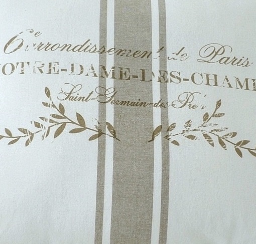 Stor säck Notre Dame ljus botten beige rand shabby chic, lantlig stil - 2