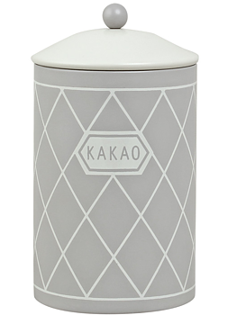 Gammaldags plåtburk Kakao Grå lantlig stil shabby chic lantstil