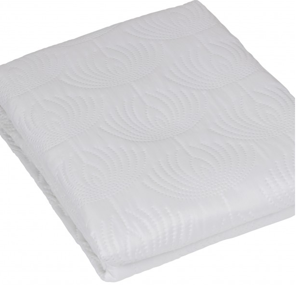 Överkast quilt Art Noveau vit 2 storlekar shabby chic lantlig stil - 2