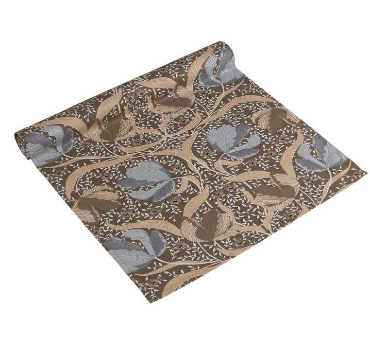 Löpare blå Pimpernel Gårdsromantik shabby chic lantlig stil fransk lantstil