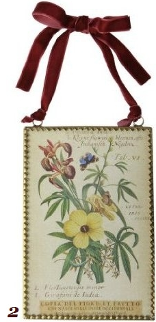 Glas tavla blomstermotiv flora 2 sorter shabby chic lantlig stil - 3