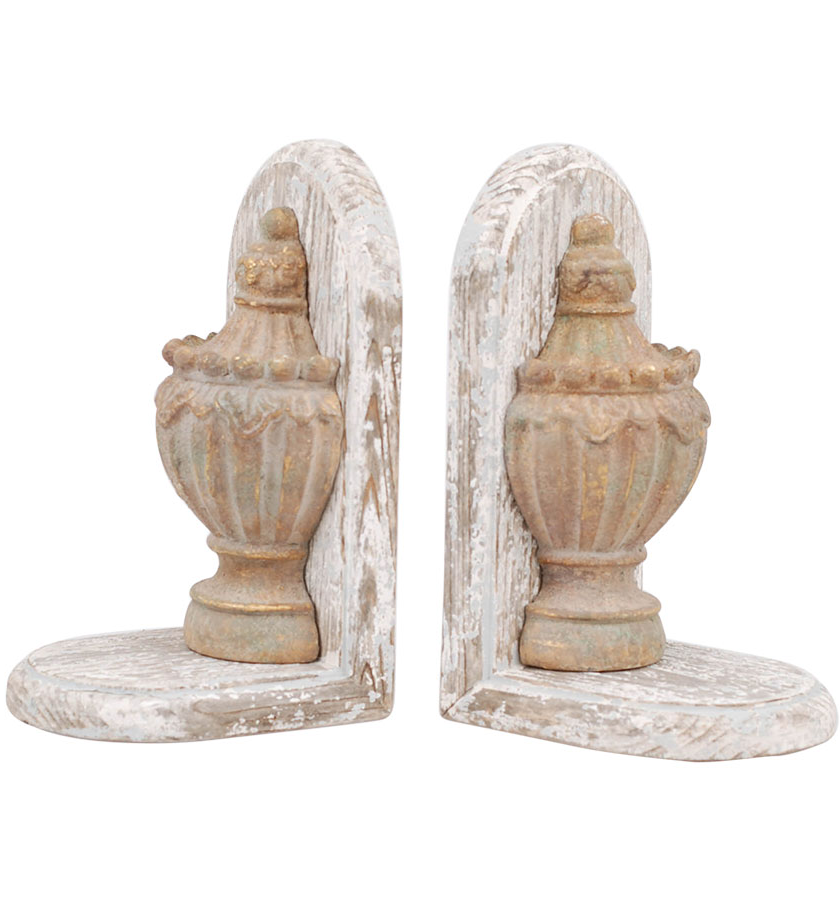 Bokstöd Antik stil Accantus 2 set shabby chic lantlig stil Gårdsromantik