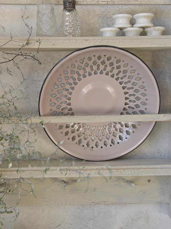 Gammaldags fat ljusrosa rosa emaljerad Jeanne darc Living Lantlig Romantik shabby chic - 2