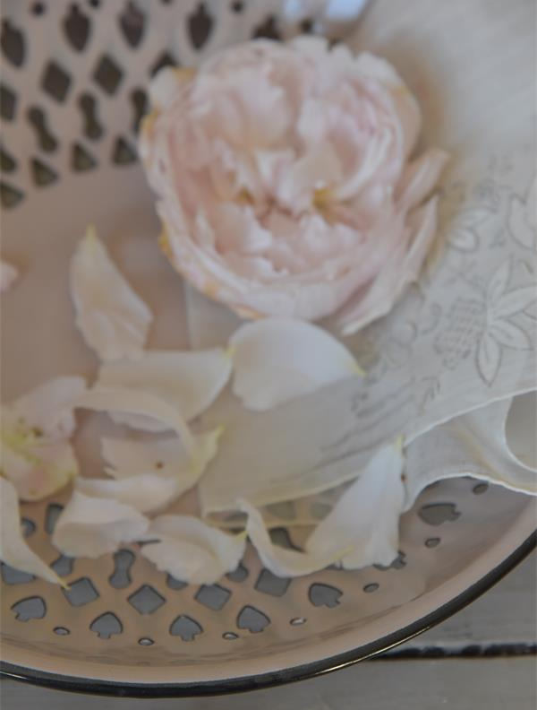 Gammaldags fat ljusrosa rosa emaljerad Jeanne darc Living Lantlig Romantik shabby chic - 3