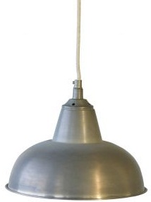 Industrilampa zinkgrå silver Bloomingville shabby chic lantlig stil - 3