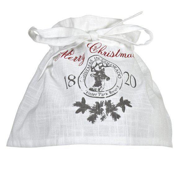 Lampslöja Merry Christmas vit shabby chic lantlig stil Gårdsromantik