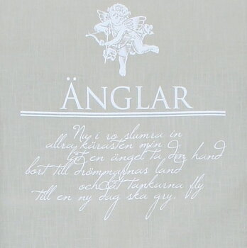 Hissgardin linne färg Skyddsängel ängel shabby chic lantlig stil