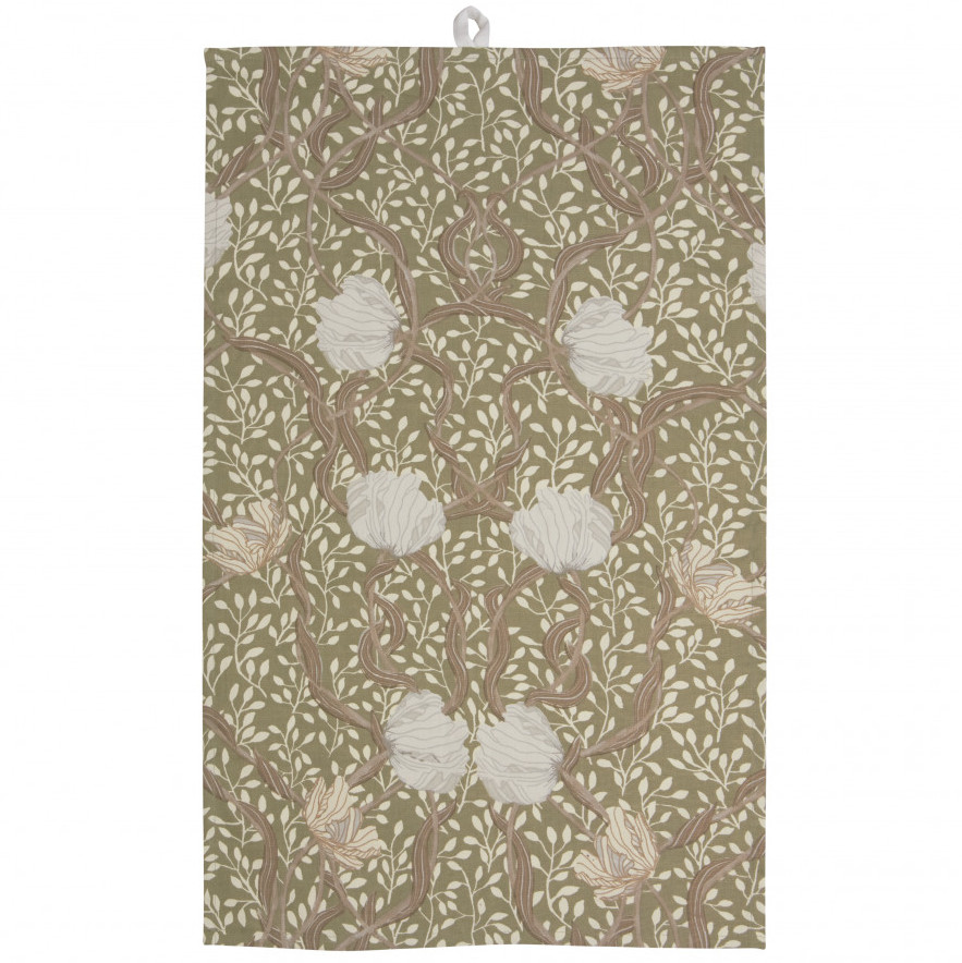 Handduk kökshandduk Pimpernel grön shabby chic lantlig stil