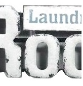 Skylt Laundry Room plåtskylt för tvättstuga shabby chic lantlig stil - 2