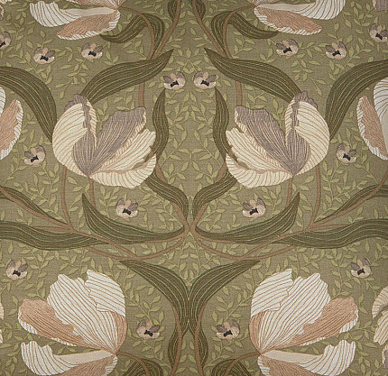 Gardinlängder Pimpernell grön Art deco shabby chic lantlig stil Gårdsromantik