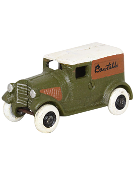 Lerksaksbil gjutjärn retro bil leksak shabby chic lantlig stil