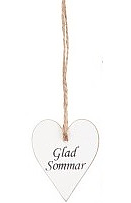 Vitt trähjärta hjärta shabby chic lantlig stil