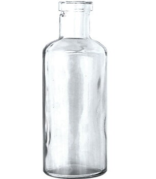 Glasflaska liten shabby chic lantlig stil