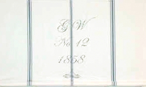 Hissgardin Gustaf blå gammaldags rullgardin shabby chic lantlig stil - 2