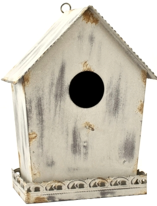 Fågelhus zink fransk lantstil shabby chic lantlig stil