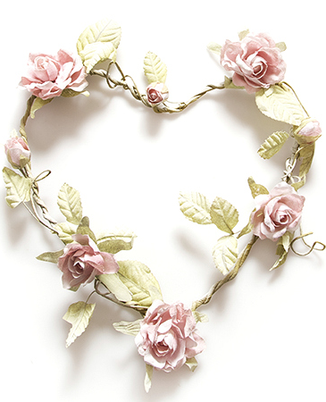 Hjärta rosor rosa shabby chic lantlig stil - 2