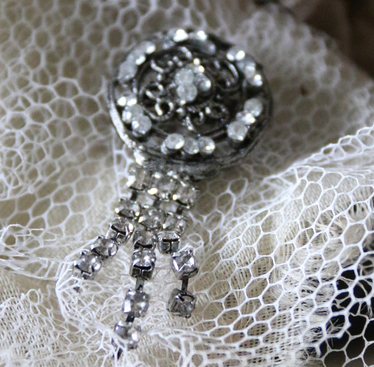 Brosch antiksilver-färg vintage-stil Jeanne d'Arc Living shabby chic lantlig stil - 2