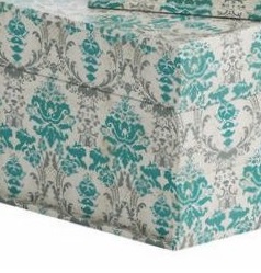 Koffertar askar Medaljong Barock i trä laminerat mönster 2 storlekar shabby chic lantlig stil - 2
