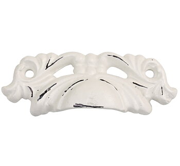 Handtag vit antik stil ornament chic antique lantlig stil Gårdsromantik