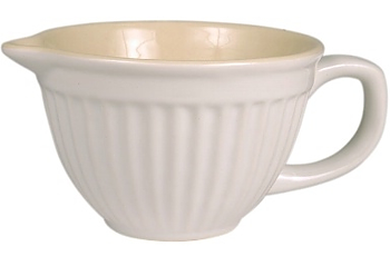 Liten vispskål vit keramik Mynte shabby chic lantlig stil IB Laursen