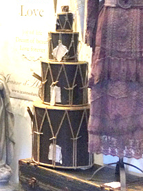 Trumma X-stor i trä antik stil shabby chic lantlig stil