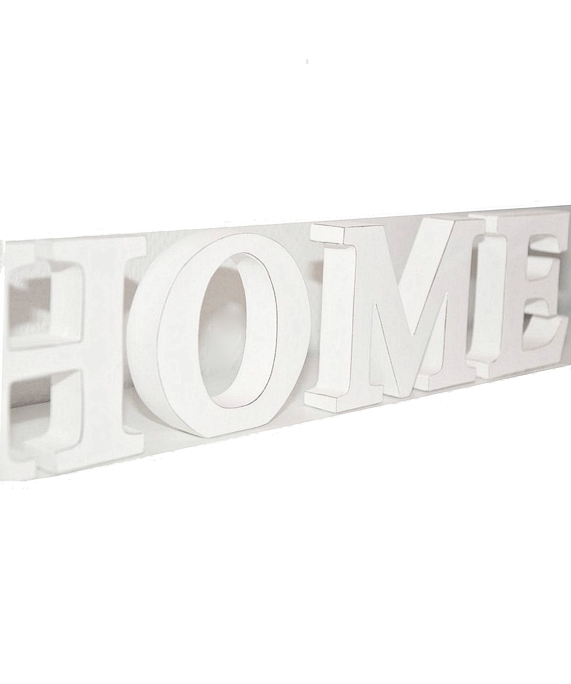 HOME vita träbokstäver