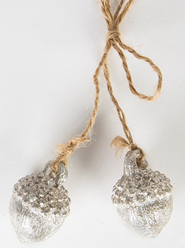 Hängande Ekollon silver shabby chic lantlig stil