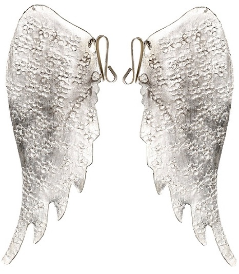 Änglavingar silver med krok shabby chic lantlig stil - 2