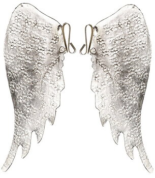 Änglavingar silver med krok shabby chic lantlig stil