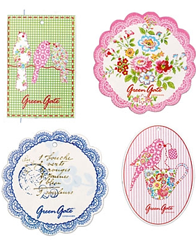 Gifttags i påse Greengate