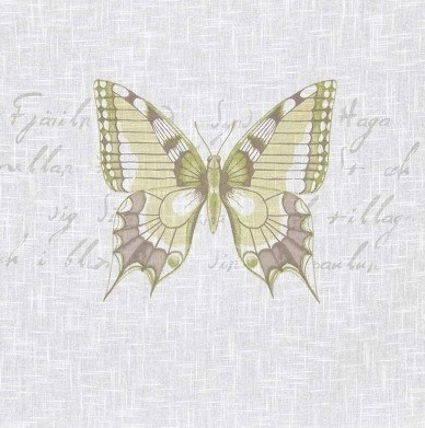 Hissgardin Fjäril vit shabby chic lantlig stil - 2