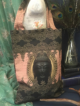 Shopping bag väska Buddha Van Ash shabby chic lantlig stil 