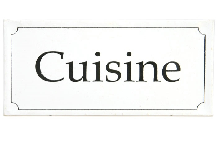 Skylt Cuisine kök shabby chic lantlig stil Ib Laursen Gårdsromantik