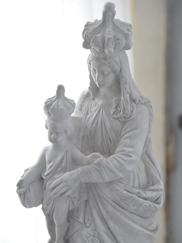 Madonna med krona och barn shabby chic lantlig stil fransk lantstil - 2